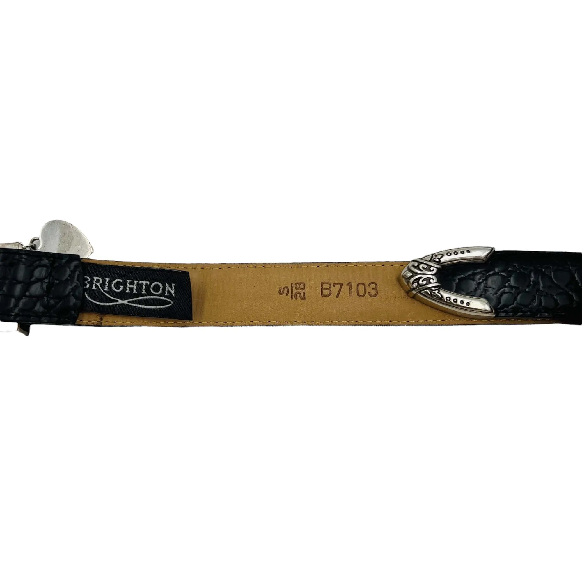 BRIGHTON Leather Belt Black