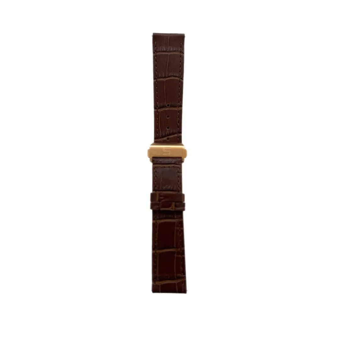 Brown Leather - Rosegold Clasp