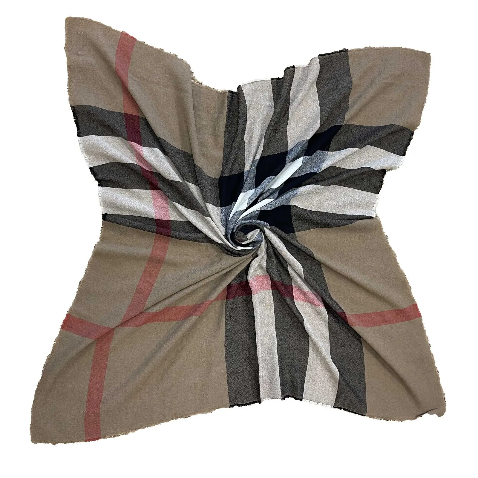 Burberry - Merino Wool House Check Square Scarf - OS