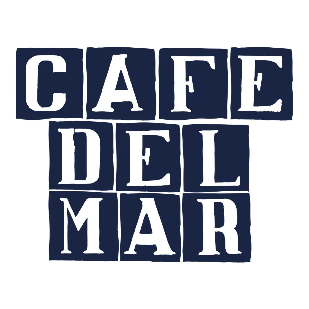 Café del Mar Blue Tile Logo Coaster