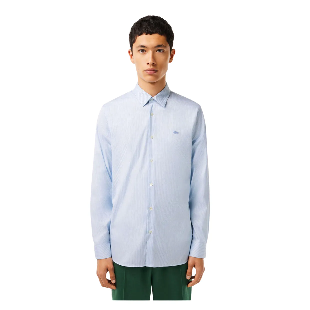 Camicia Uomo Lacoste A Quadri Bianco / Blu / Azzurro