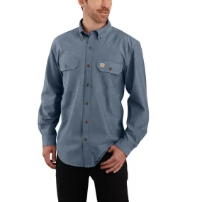 Carhartt Men's Midweight Chambray Buton-Down Long Sleeve Work Shirt