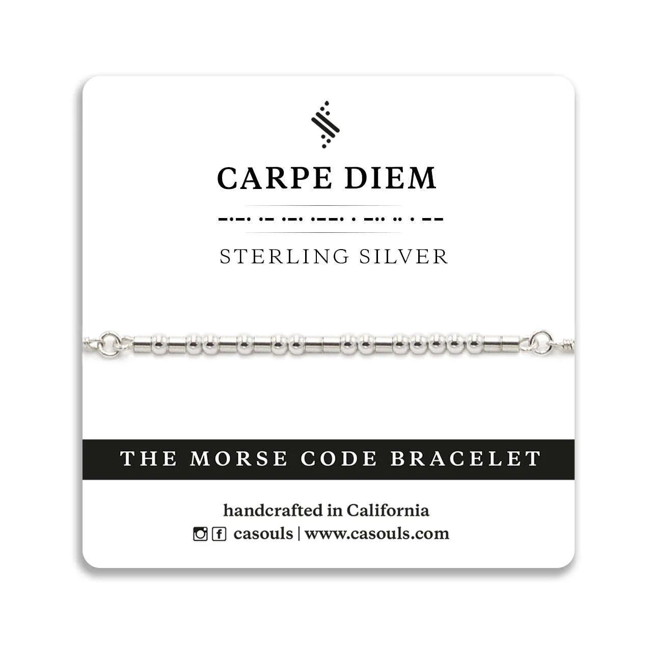 CARPE DIEM - MORSE CODE BRACELET