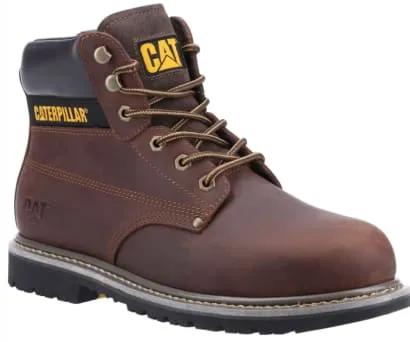 Cat Powerplant S3 Goodyear Welted Safety Boot Steel Toe and Midsole