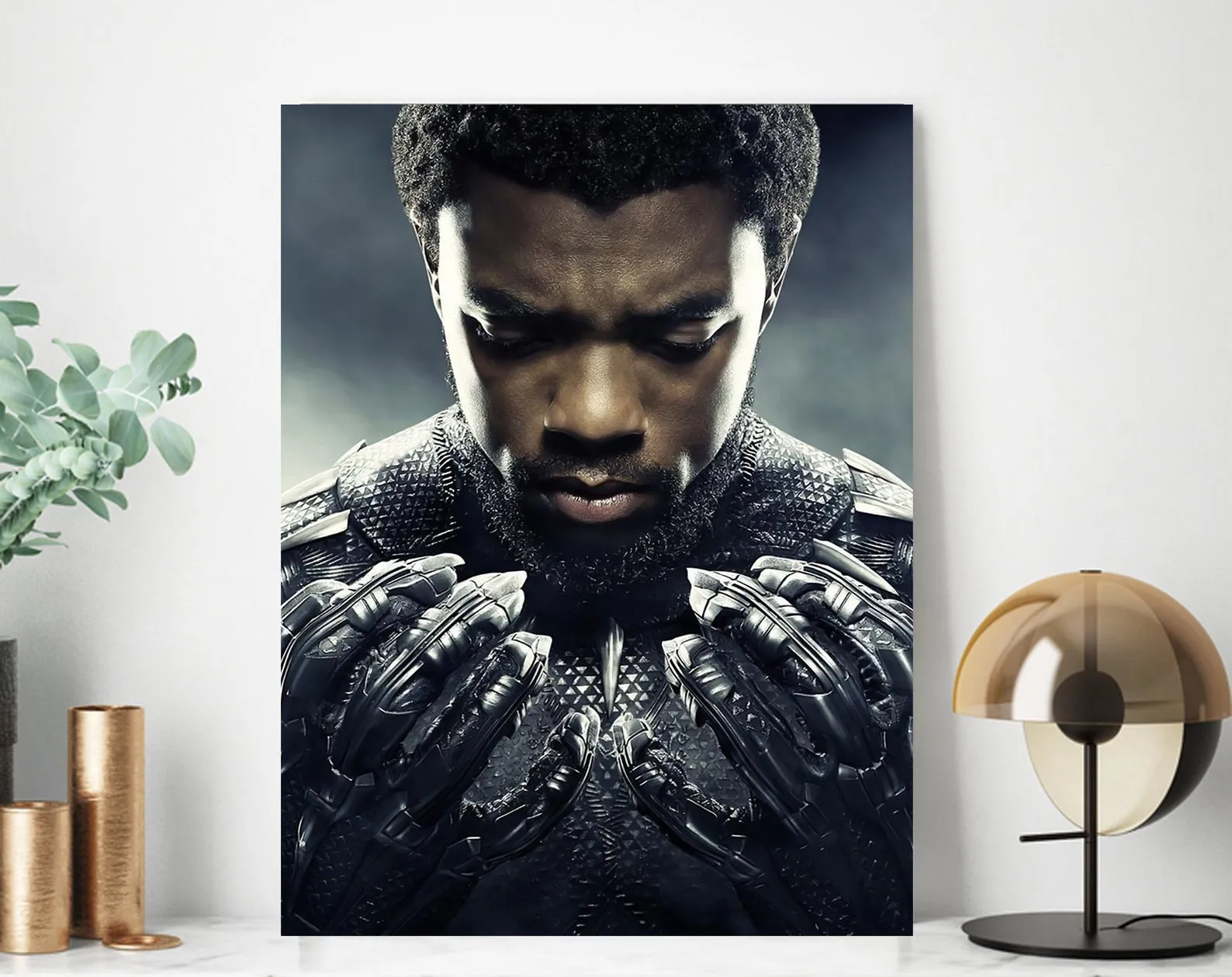 Chadwick Boseman Poster, Black Panther Canvas Rolls, Custom Canvas, Home decor, Wall Hanging, Hollywood Actor Chadwick Boseman Poster