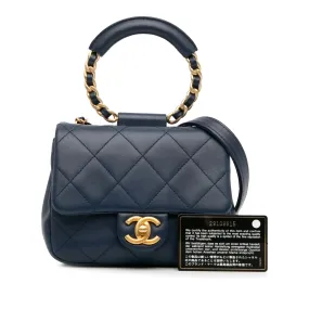 Chanel In the Loop Small Blue Lambskin Gold