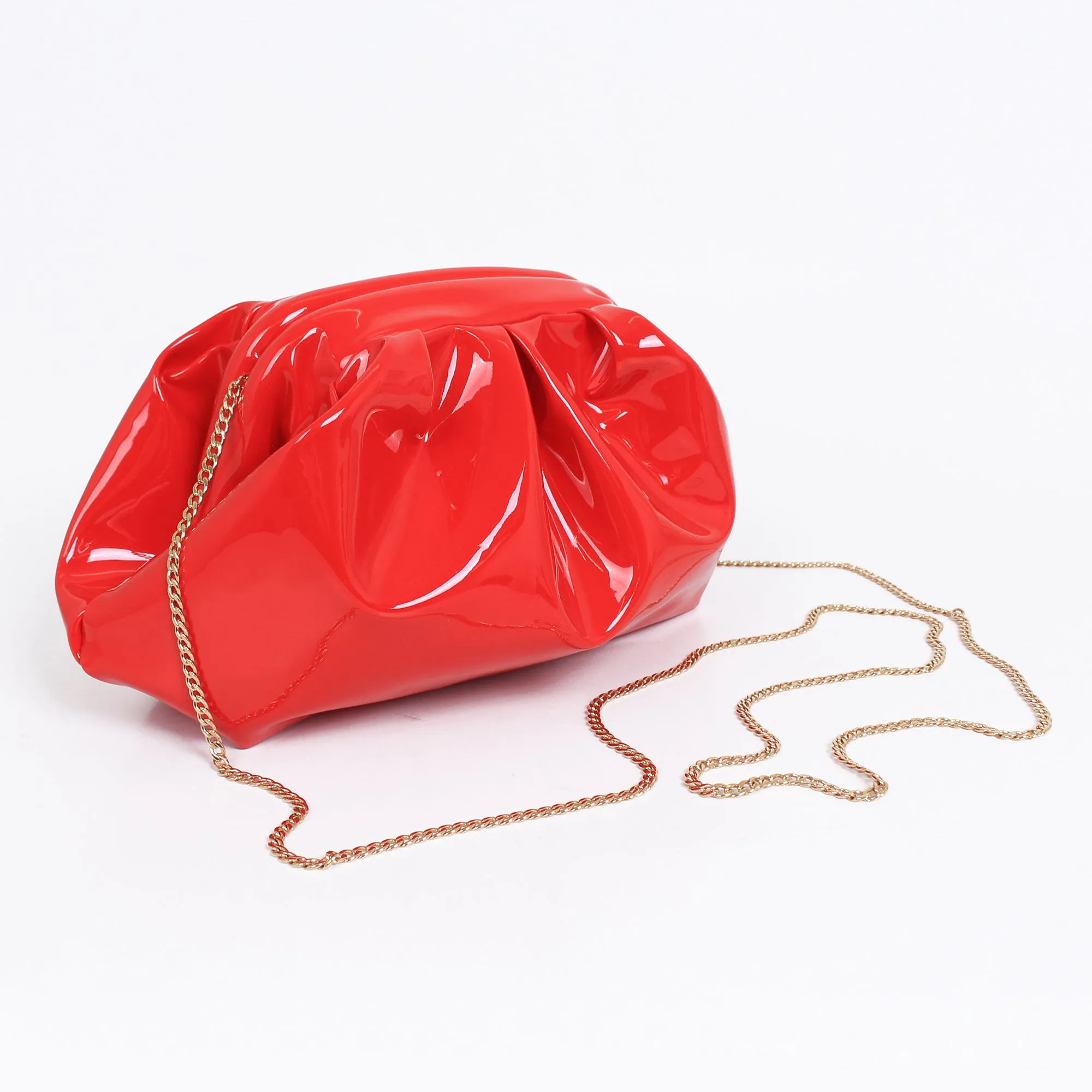 cloud clutch - red