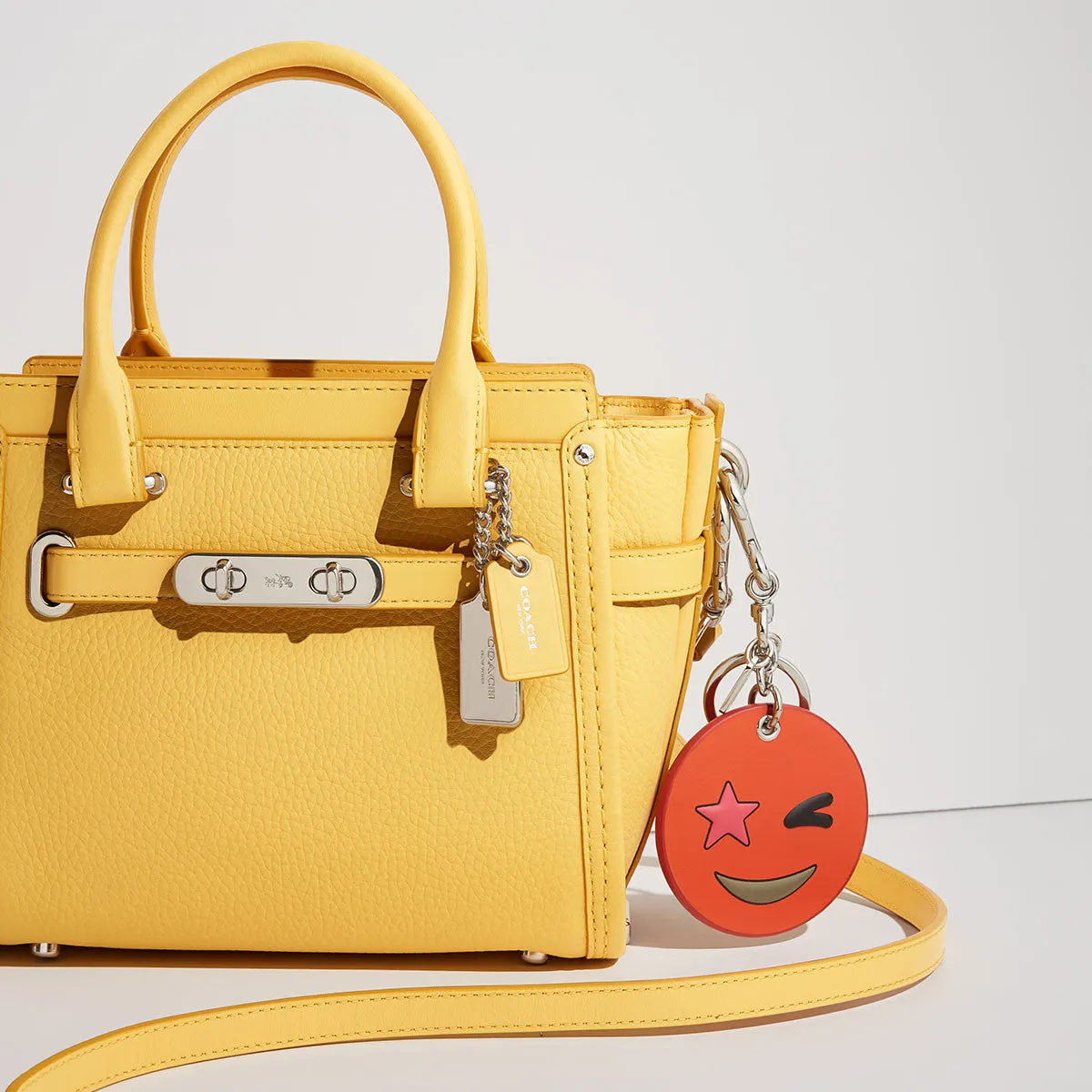 COACH SHADY EMOJI BAG CHARM