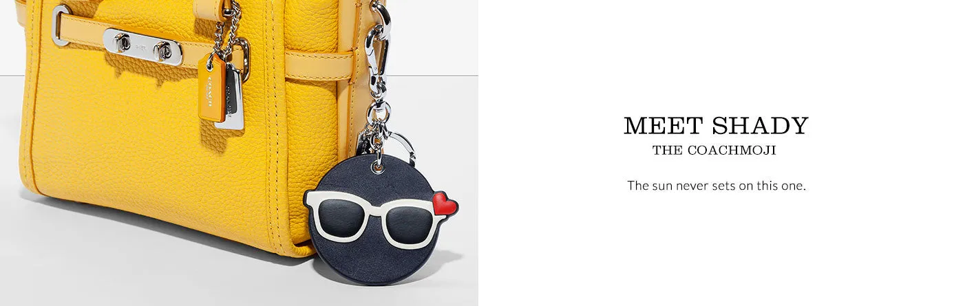 COACH SHADY EMOJI BAG CHARM