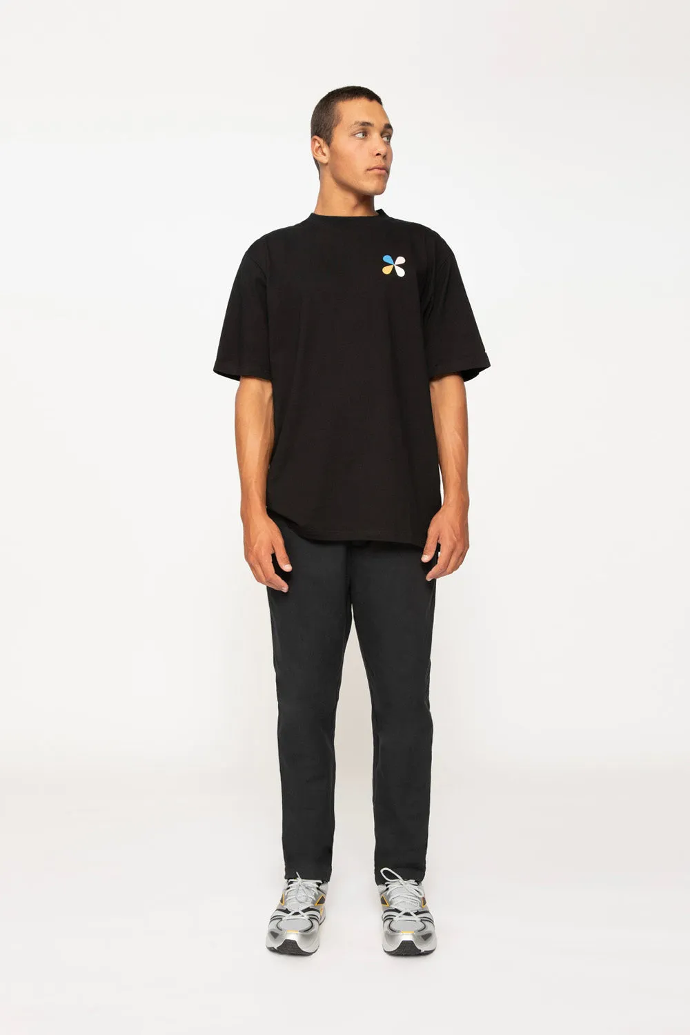 Conrad Geo Box Tee - Black