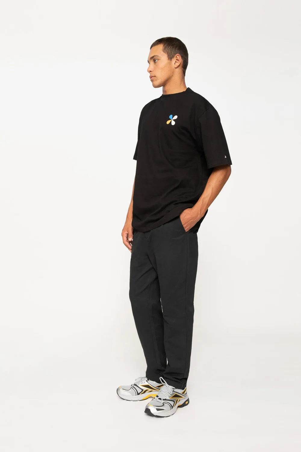 Conrad Geo Box Tee - Black