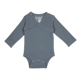 Corduroy Wrap Bodysuit in Moonstone