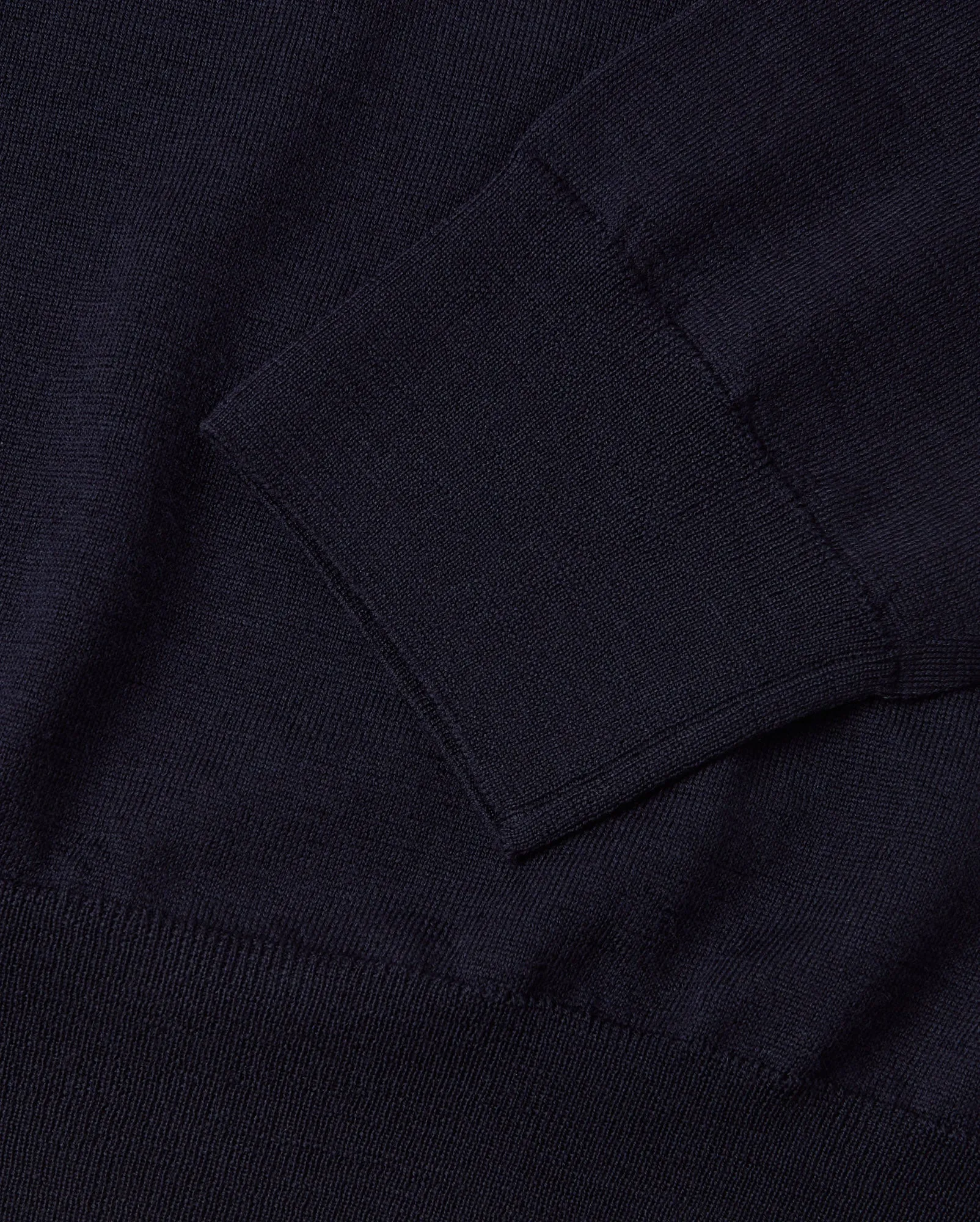 Corneliani Extra Fine Long Sleeve Roll Neck Knitted Jumper (Navy)