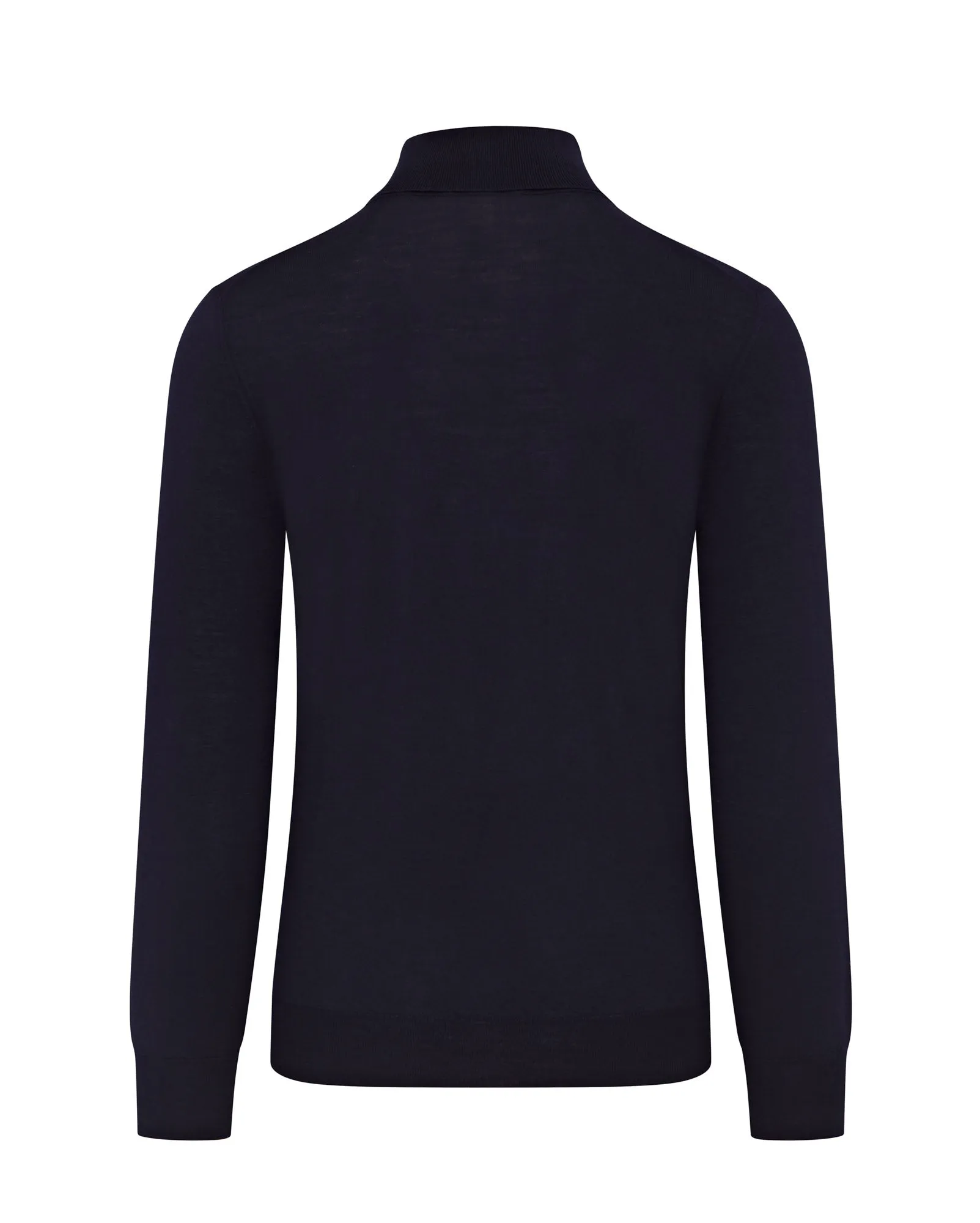 Corneliani Extra Fine Long Sleeve Roll Neck Knitted Jumper (Navy)