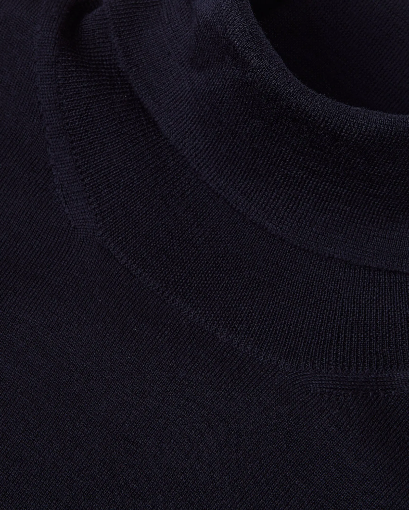 Corneliani Extra Fine Long Sleeve Roll Neck Knitted Jumper (Navy)