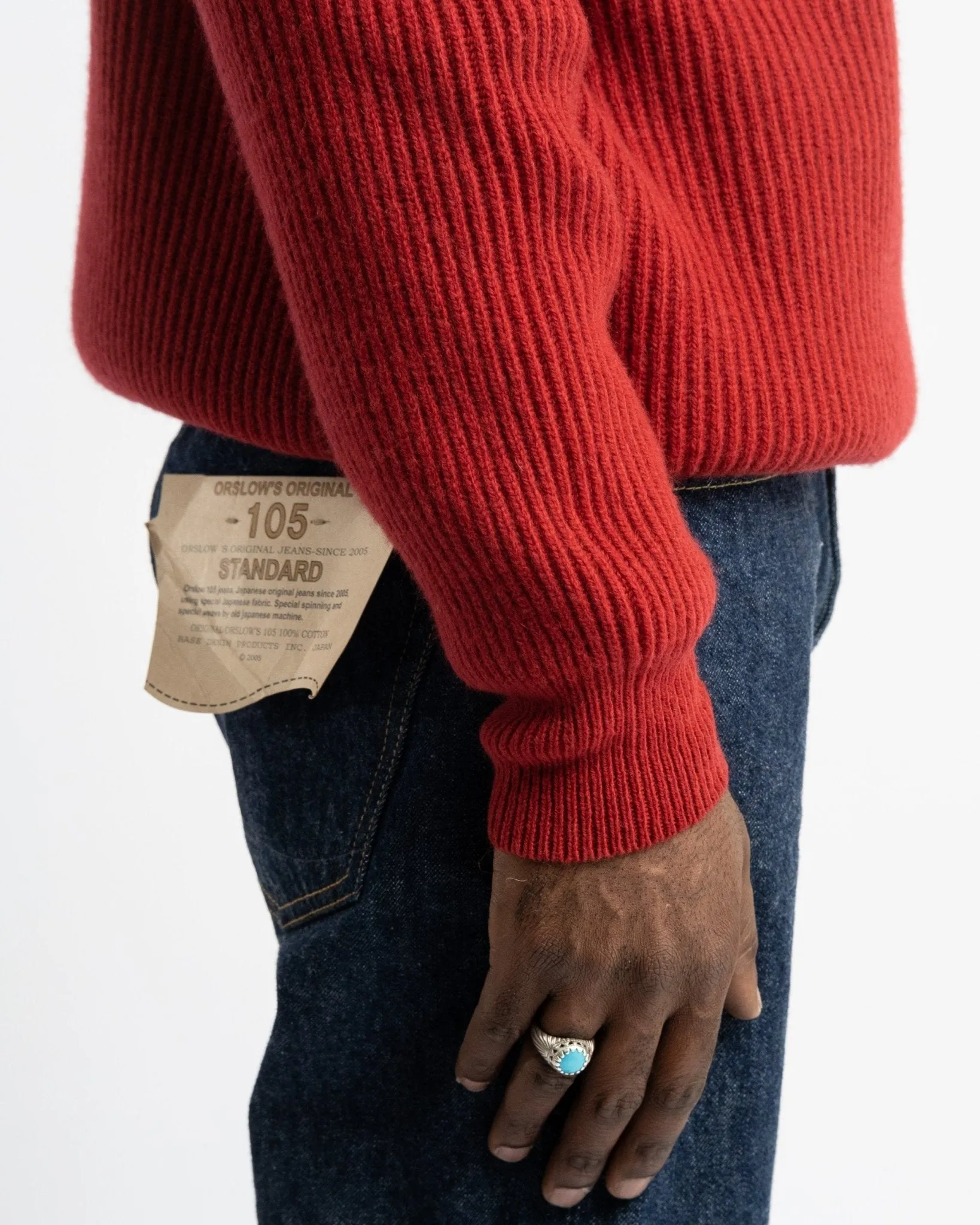 Crewneck Long Sleeve Cashmere Cherry