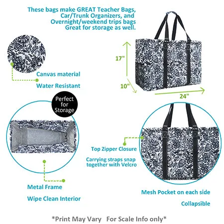 Damask Bliss NGIL Mega Shopping Utility Tote Bag