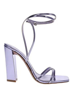 Diana Lilac Metallic Leather Sandals