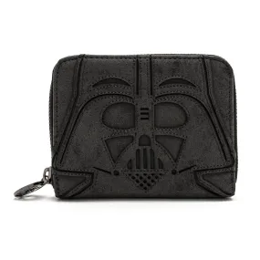 Disney Star Wars Darth Vader Head Zip Around Wallet