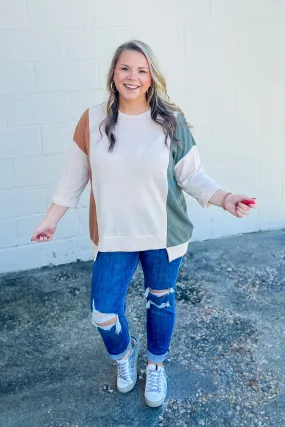 Dream A Little Dream Color Block Top