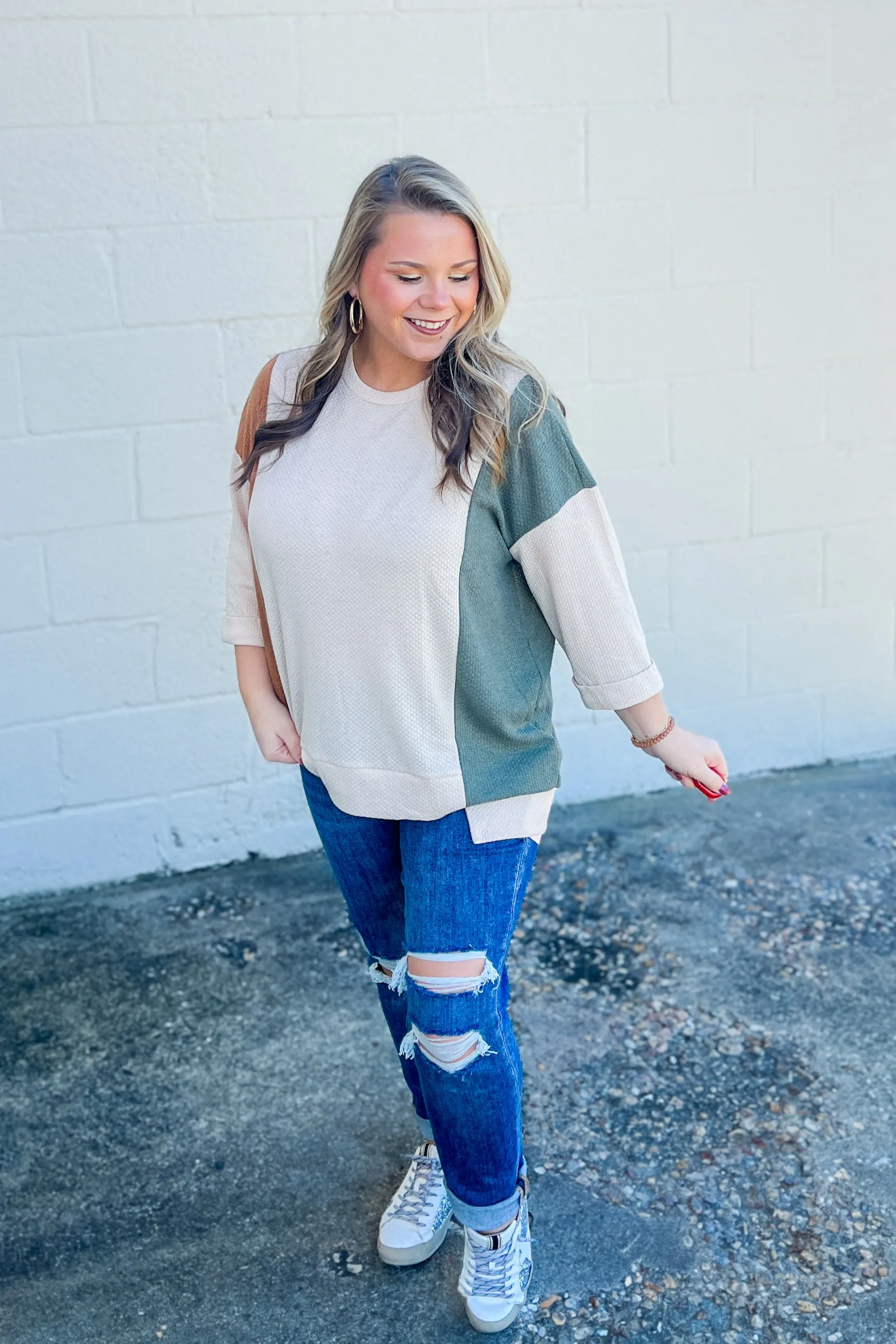 Dream A Little Dream Color Block Top