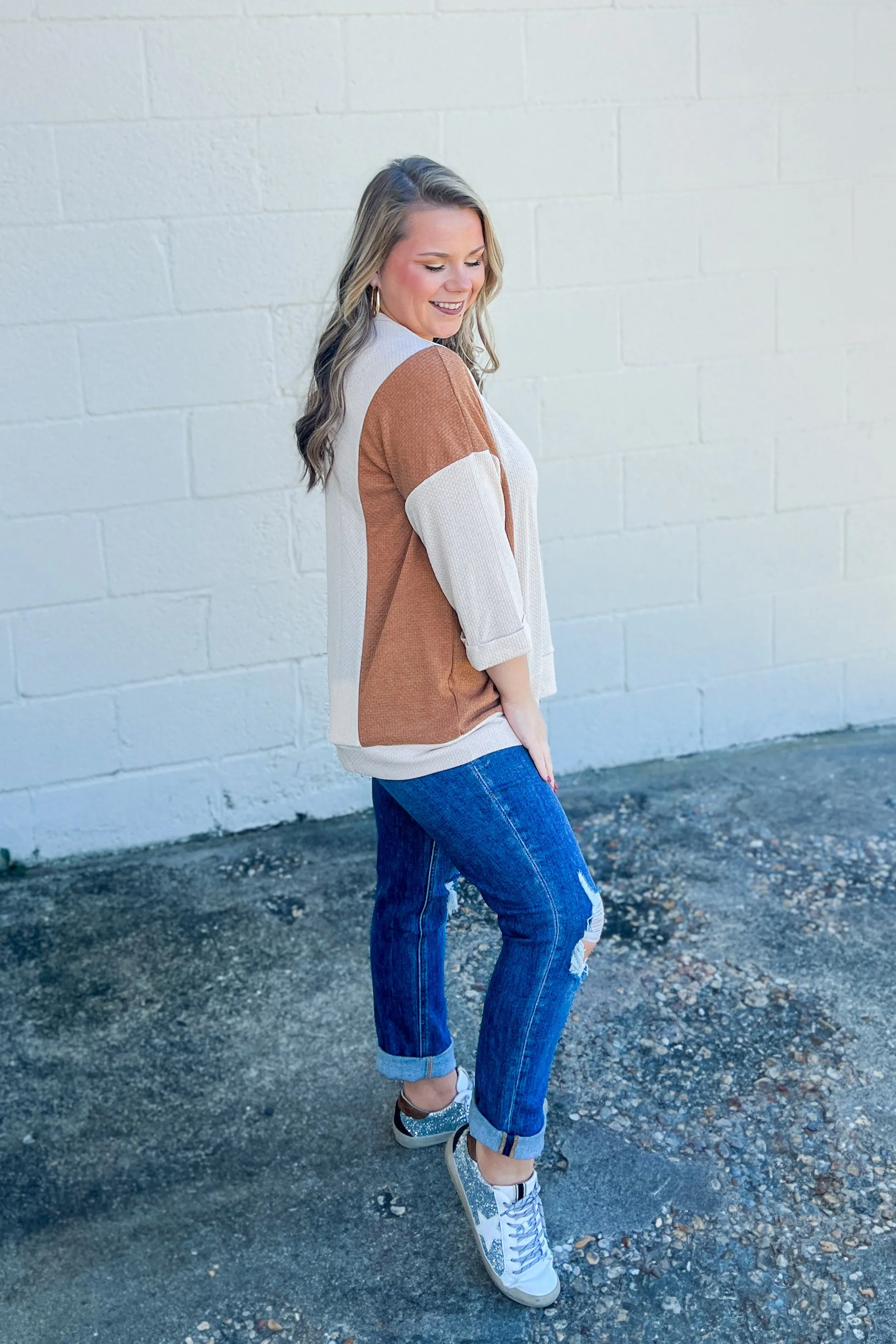 Dream A Little Dream Color Block Top