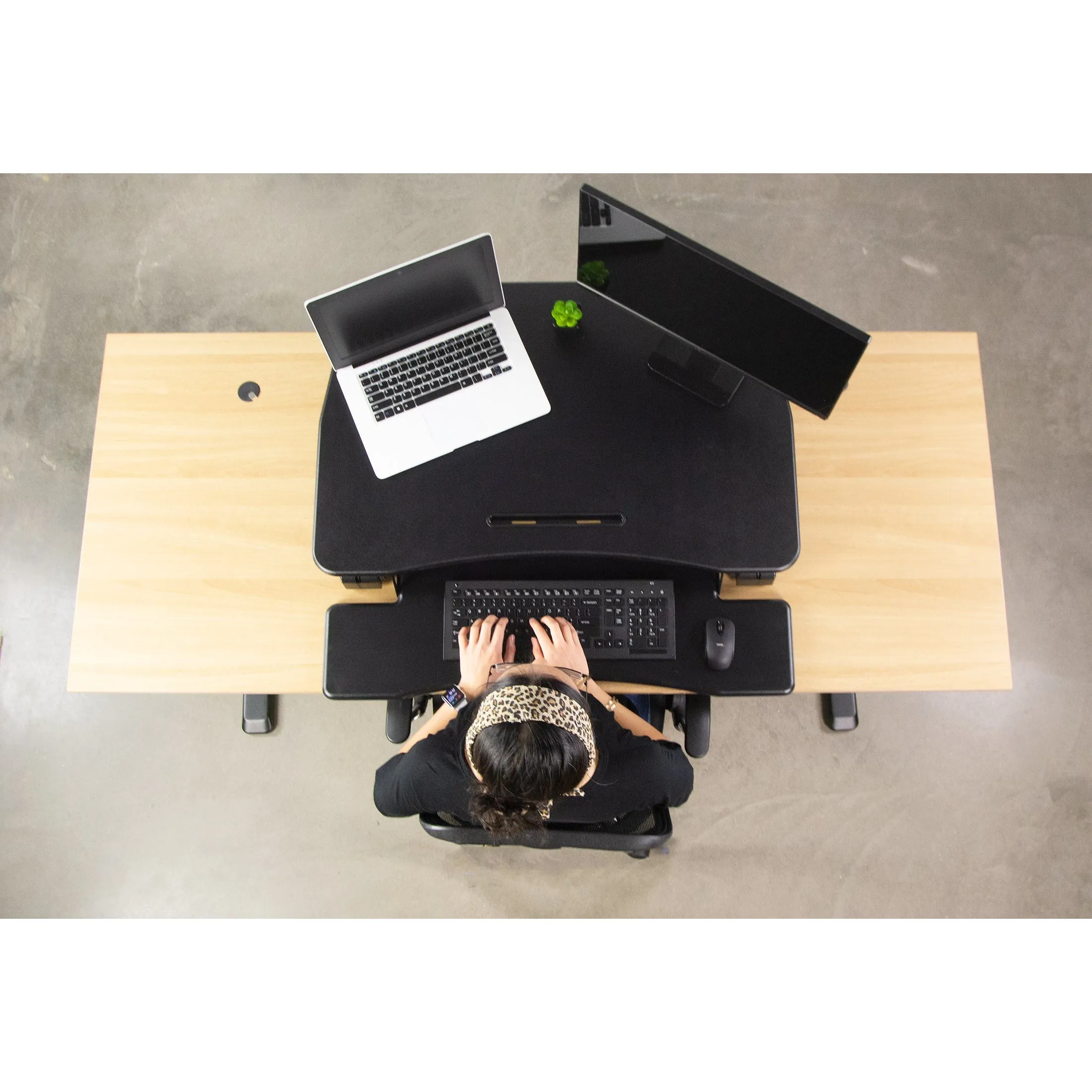 Electric Height Adjustable Standing Desk Converter (36")