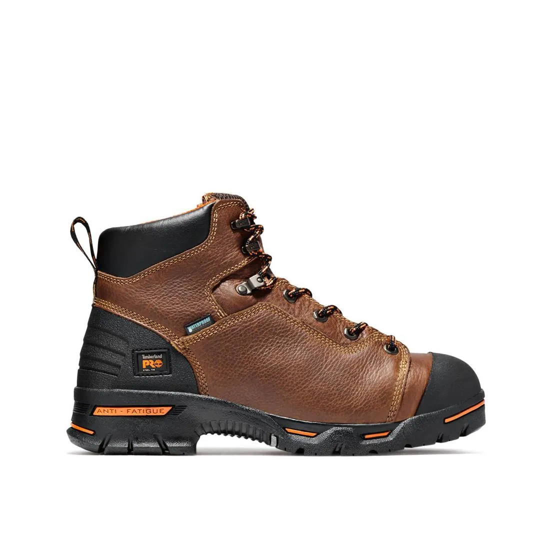 Endurance 6 Inch Steel-Toe Waterproof PR Work Boot Brown