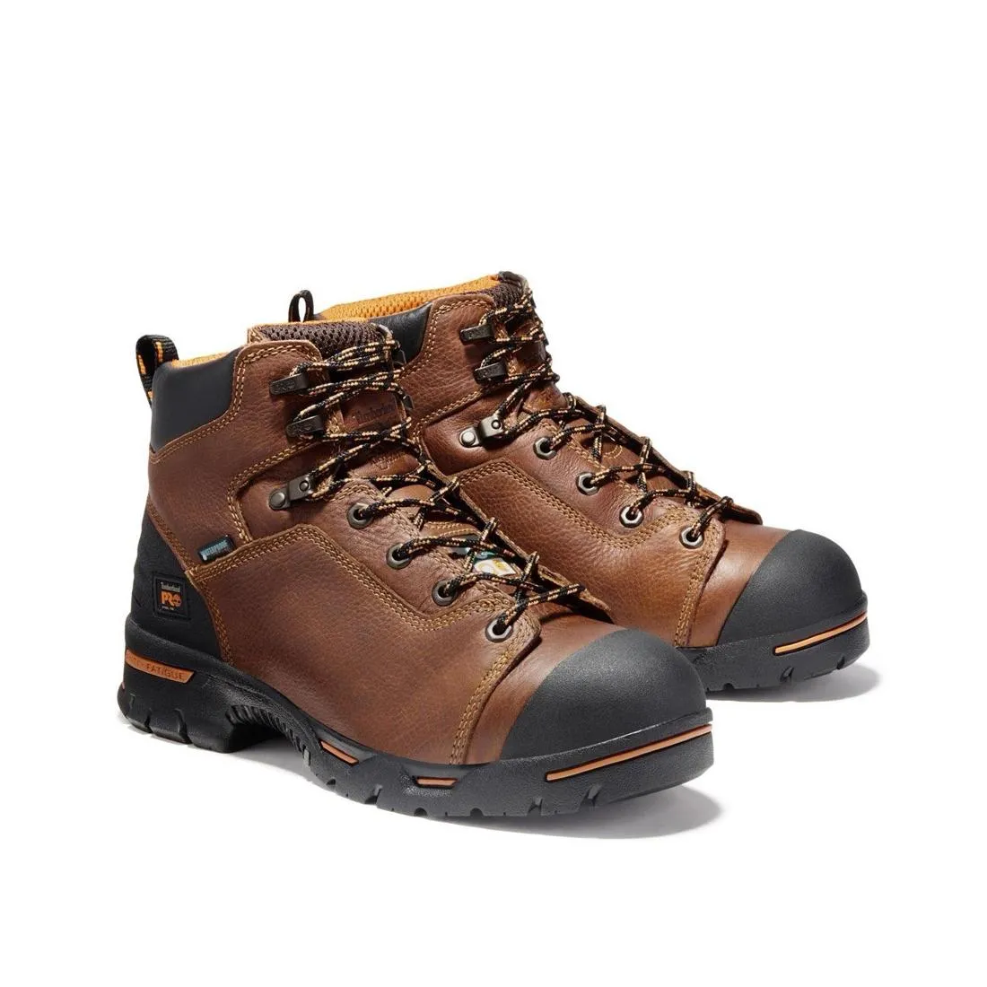 Endurance 6 Inch Steel-Toe Waterproof PR Work Boot Brown