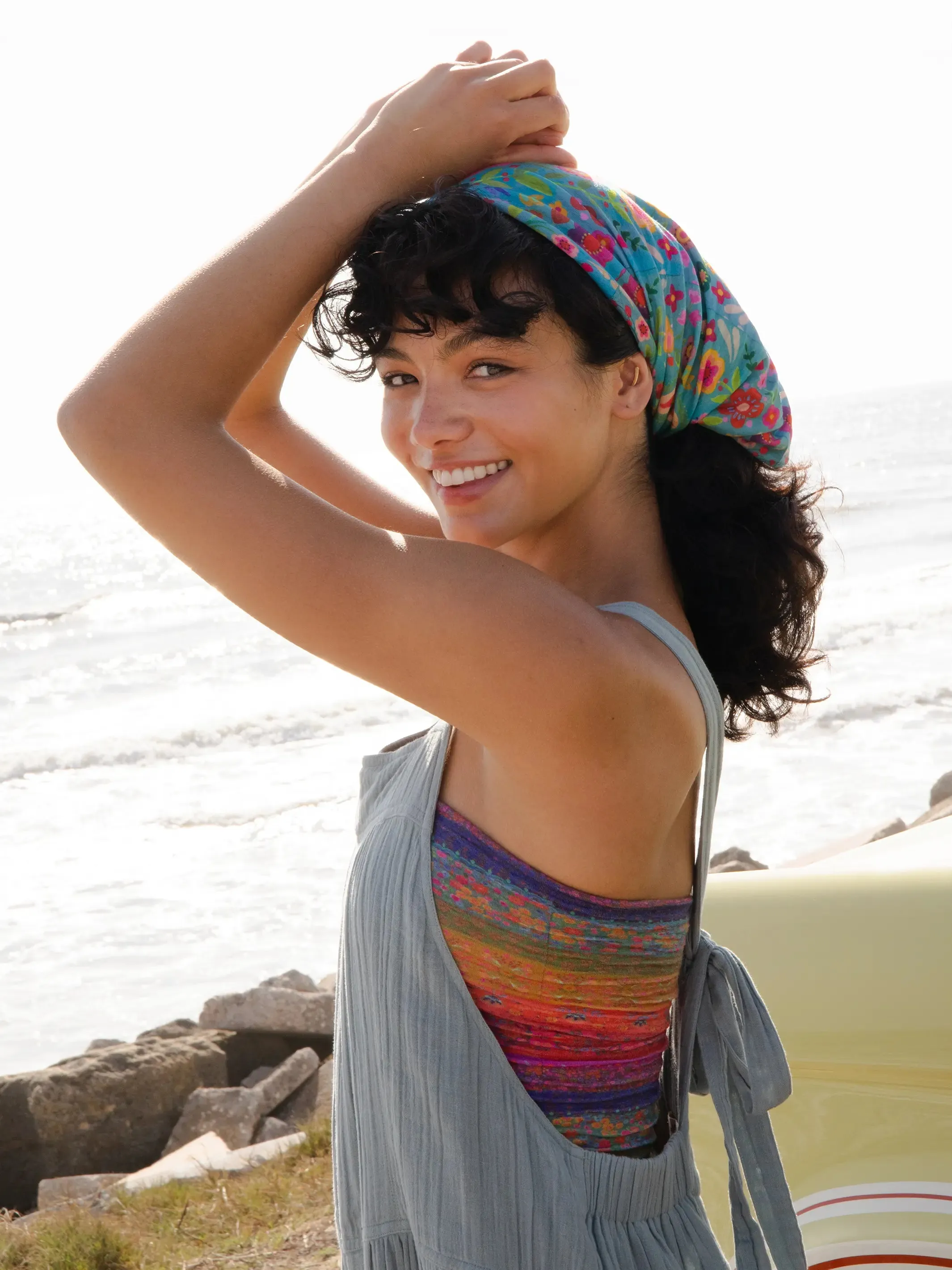 Full Boho Bandeau® Headband - Rainbow Borders