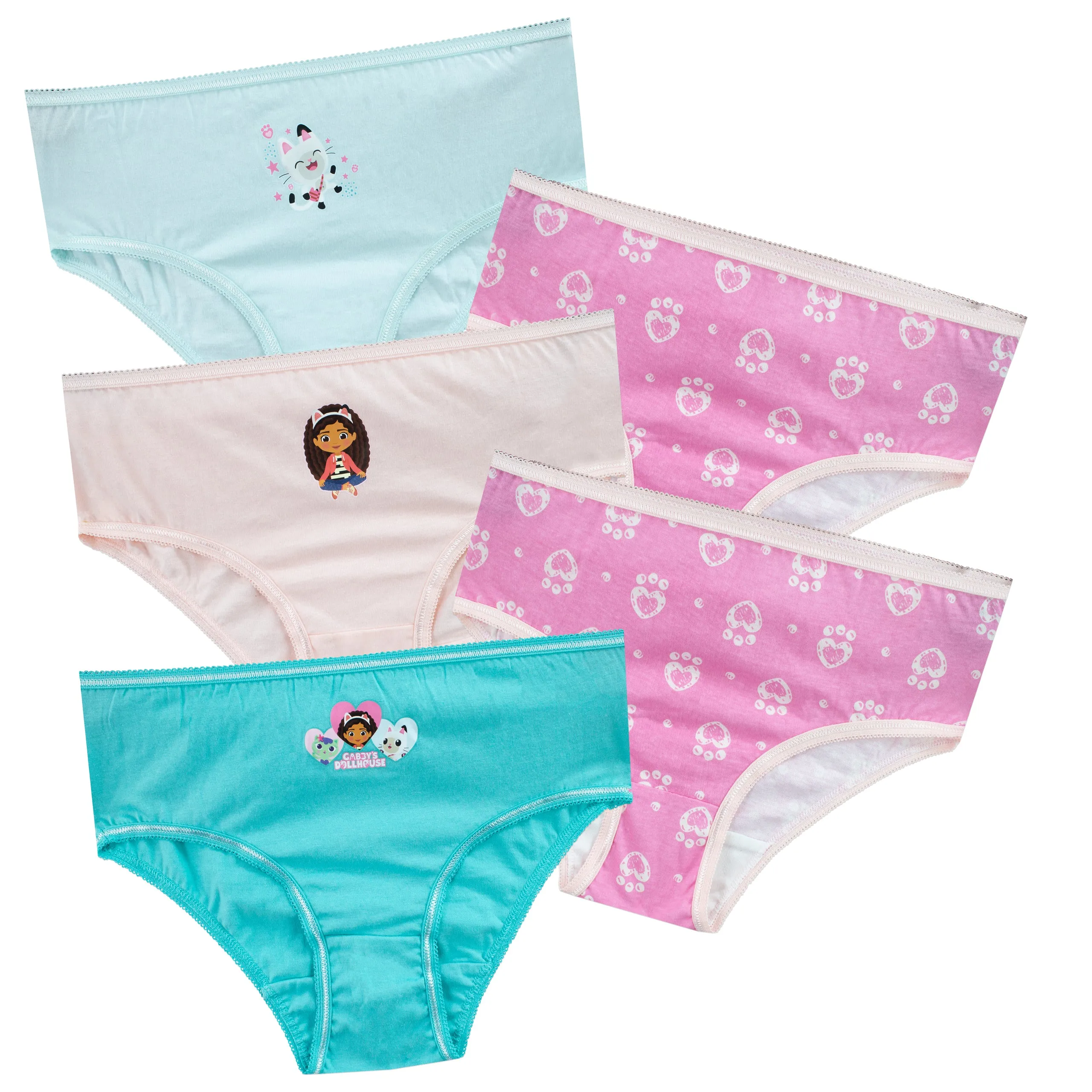 Gabby's Dollhouse 5 Pack Underwear