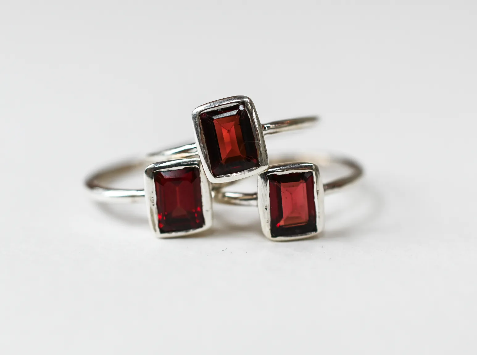 Garnet Wild at Birth Ring - January