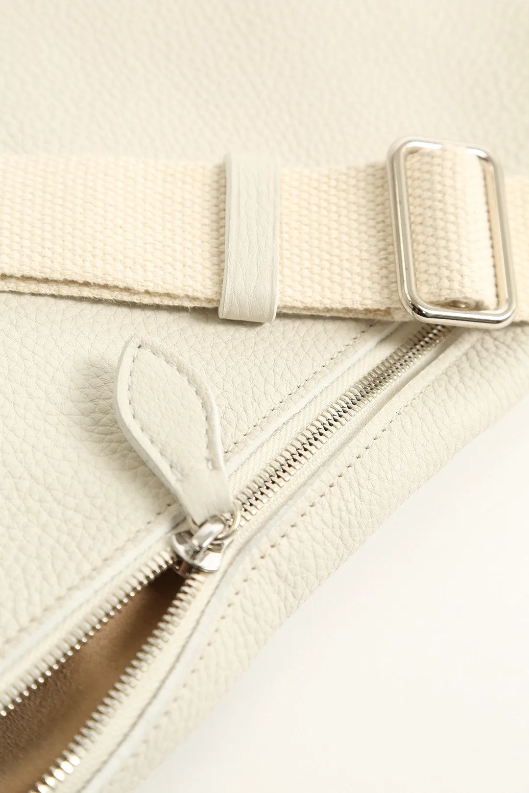 GEMMA ITALIAN LEATHER CROSSBODY BUTTER WHITE