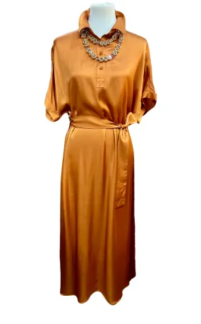 Genie Shirt Dress in Ochre