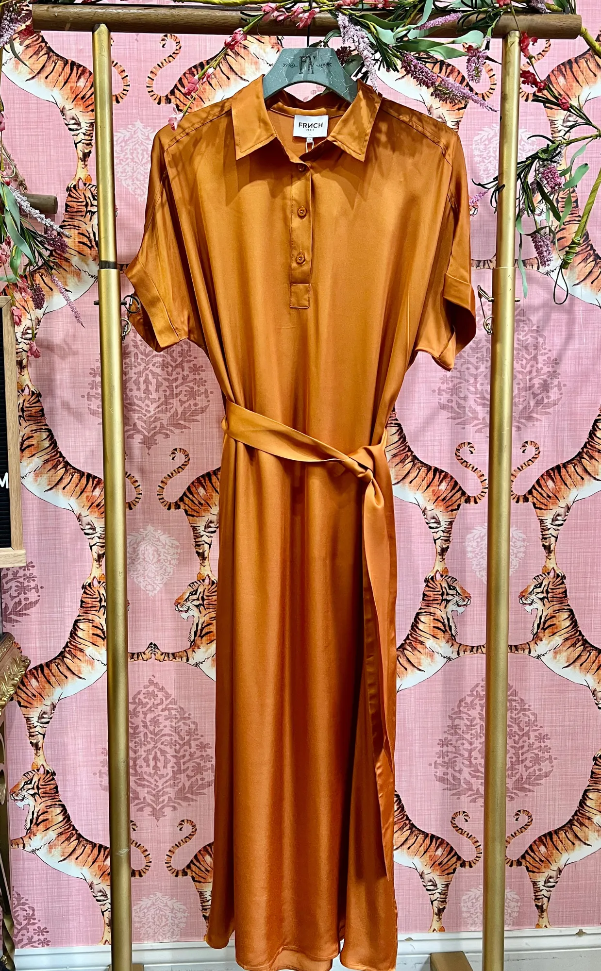 Genie Shirt Dress in Ochre