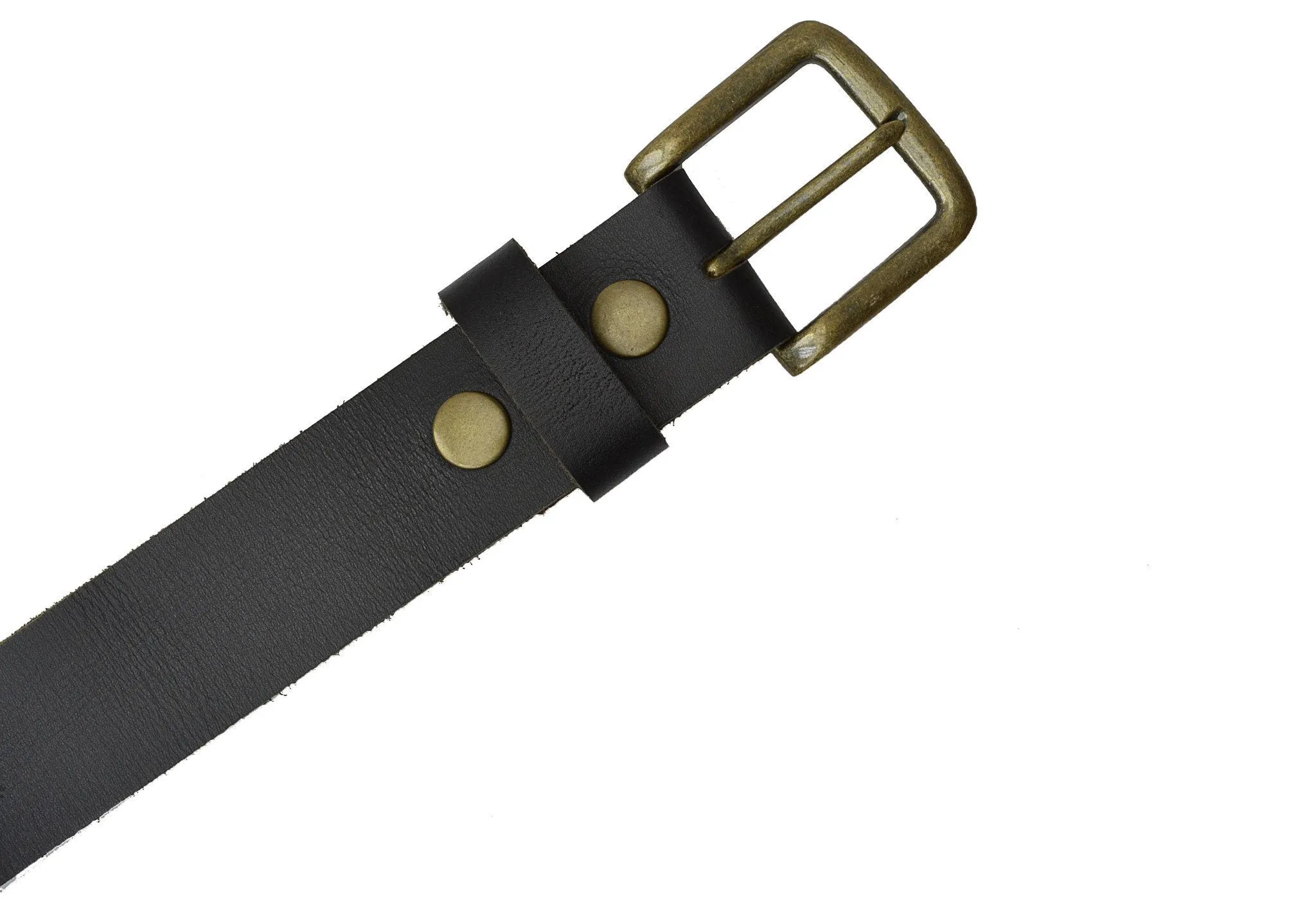 Genuine Leather Belt with Bronce Buckle