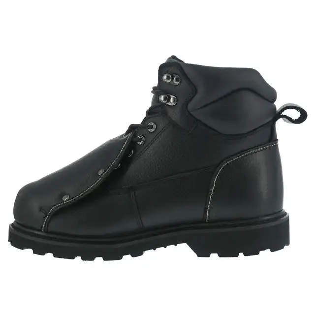 Groundbreaker Steel-Toe Ext Metguard 6 Inch Work Boot Black