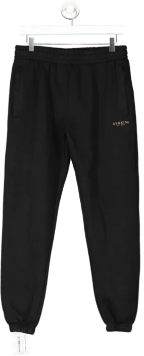 GYM KING Black Established Jogger UK S