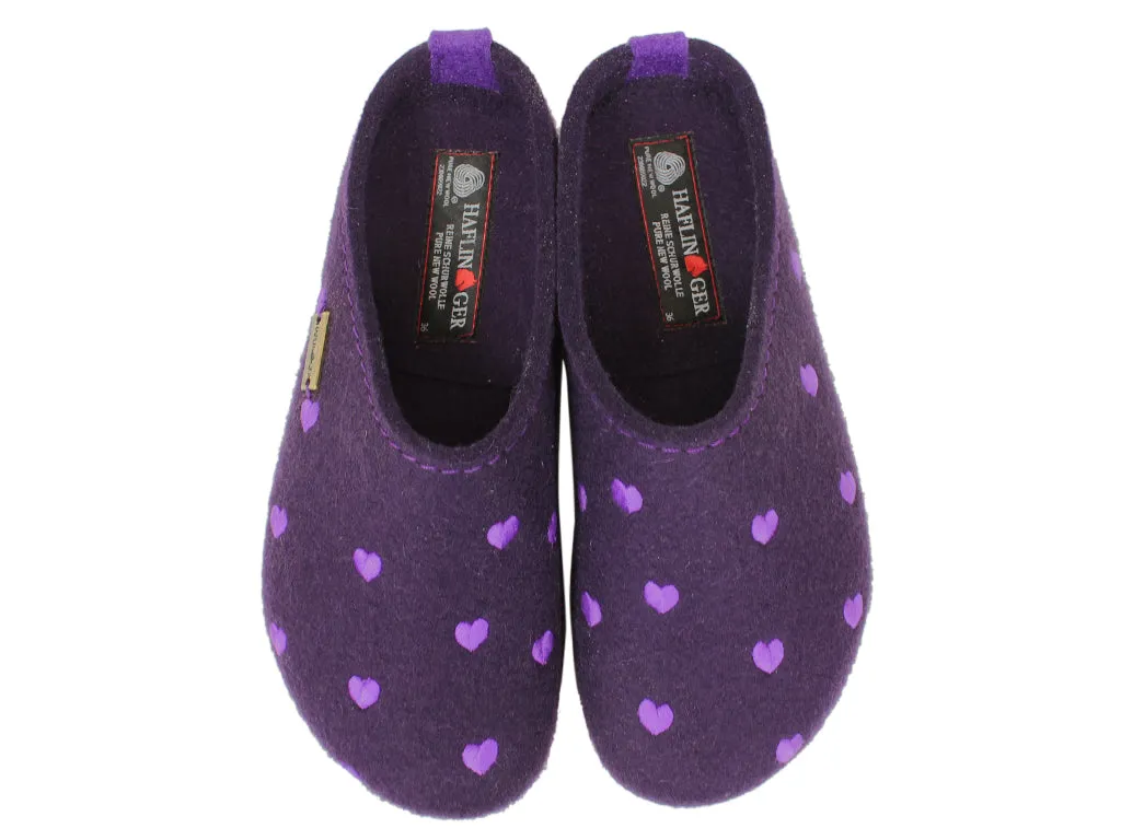 Haflinger Clogs Grizzly Sweetheart Lavendel