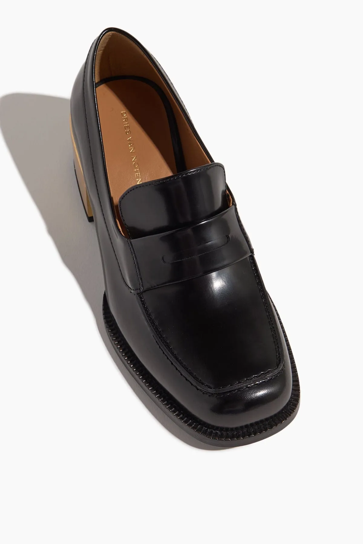 Heeled Loafer in Black