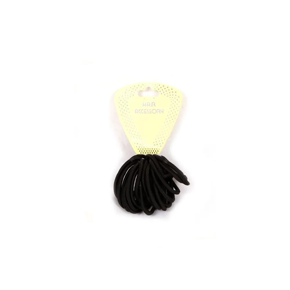 HTB | 18 PCS Ponytail Holder Black