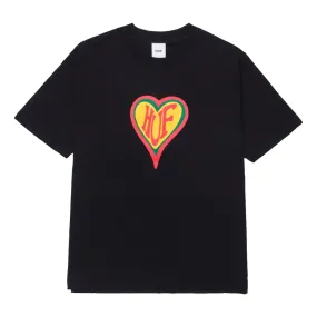 HUF WOMEN'S LOVE S/S RELAX TEE-BLACK