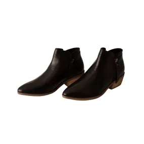 Human Shoes Mae Ankle Boot in Black Leather