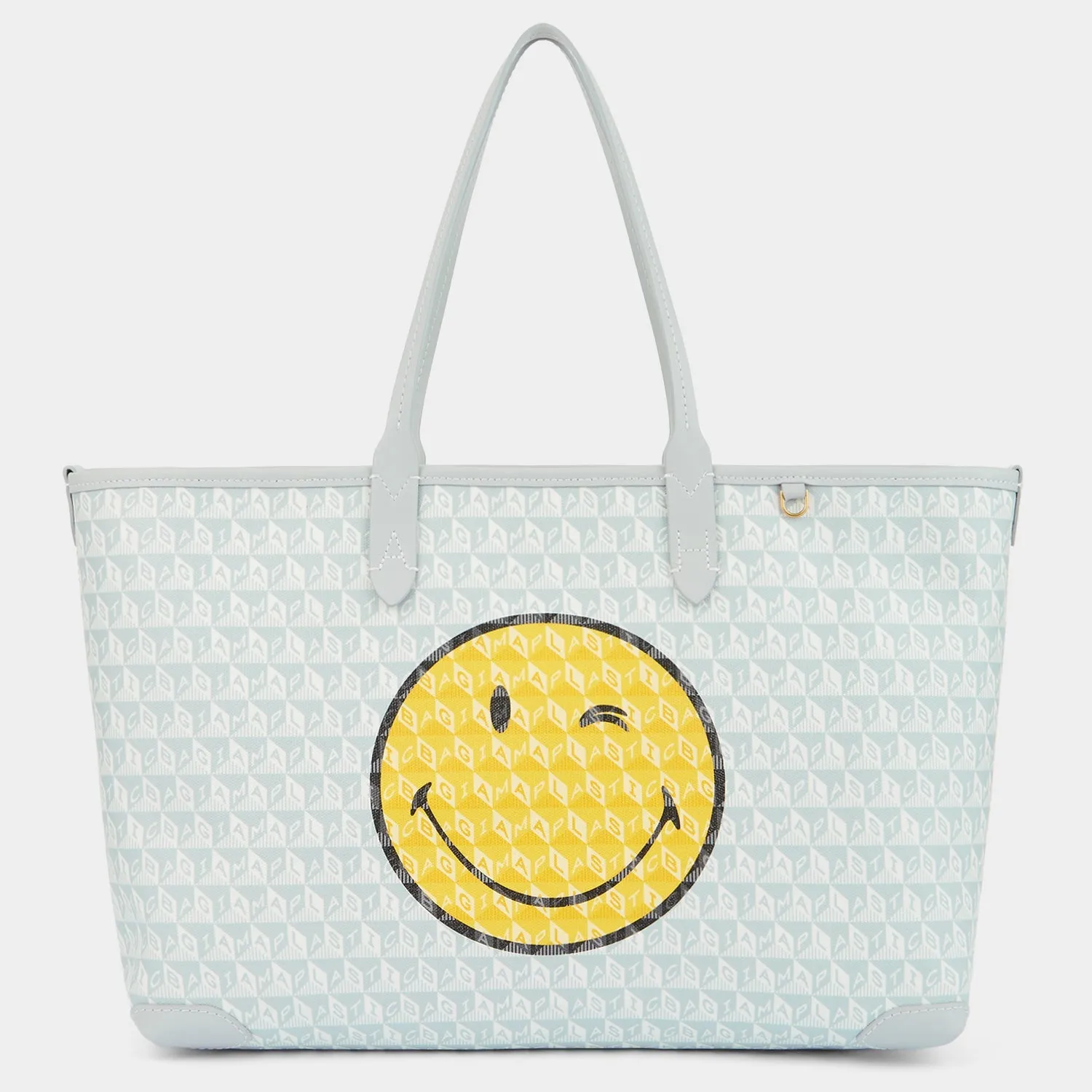 I Am A Plastic Bag Wink Zipped Tote