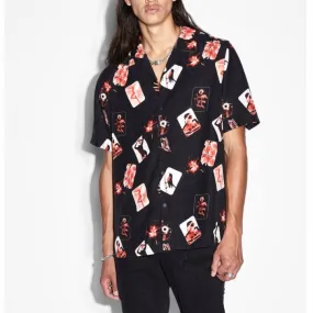 Ksubi Icon Resort Short Sleeve Shirt (Black) MPF23SH001