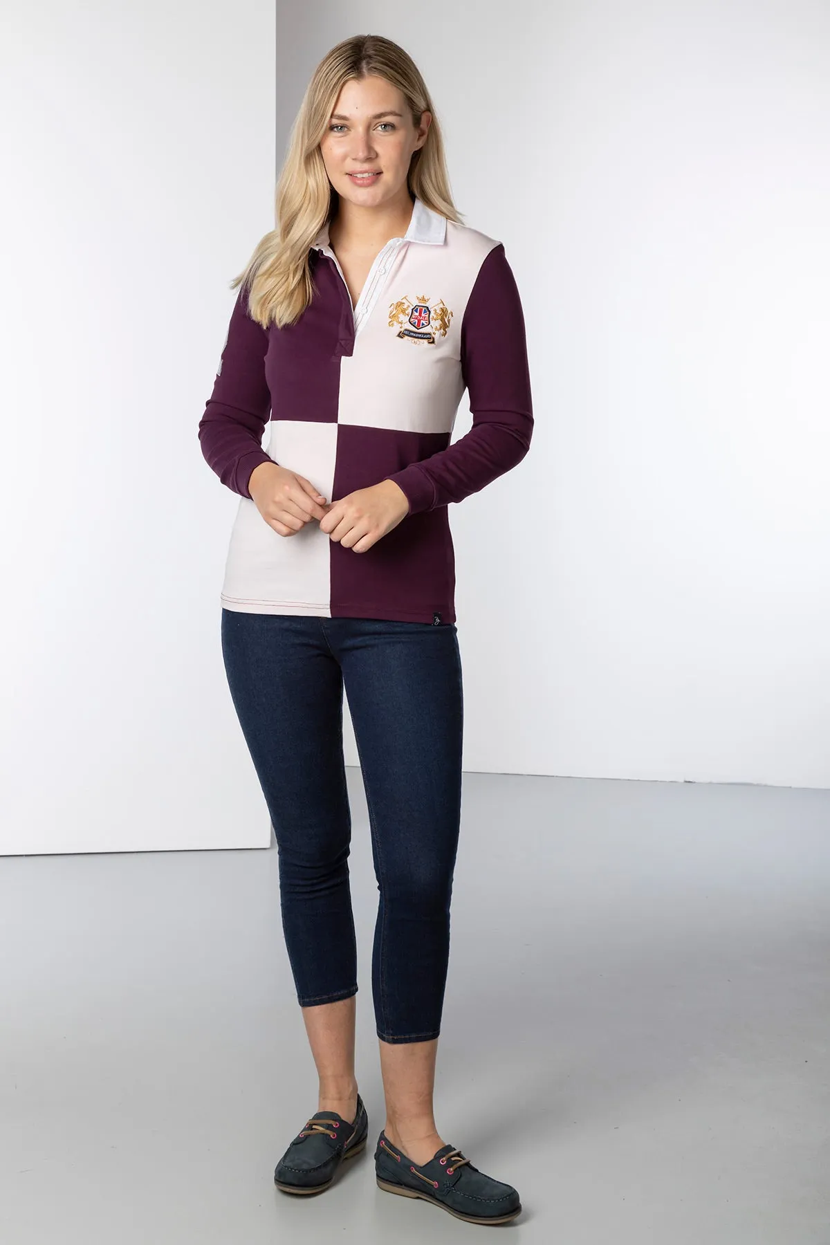 Ladies Cropton Quartered Rugby Shirt