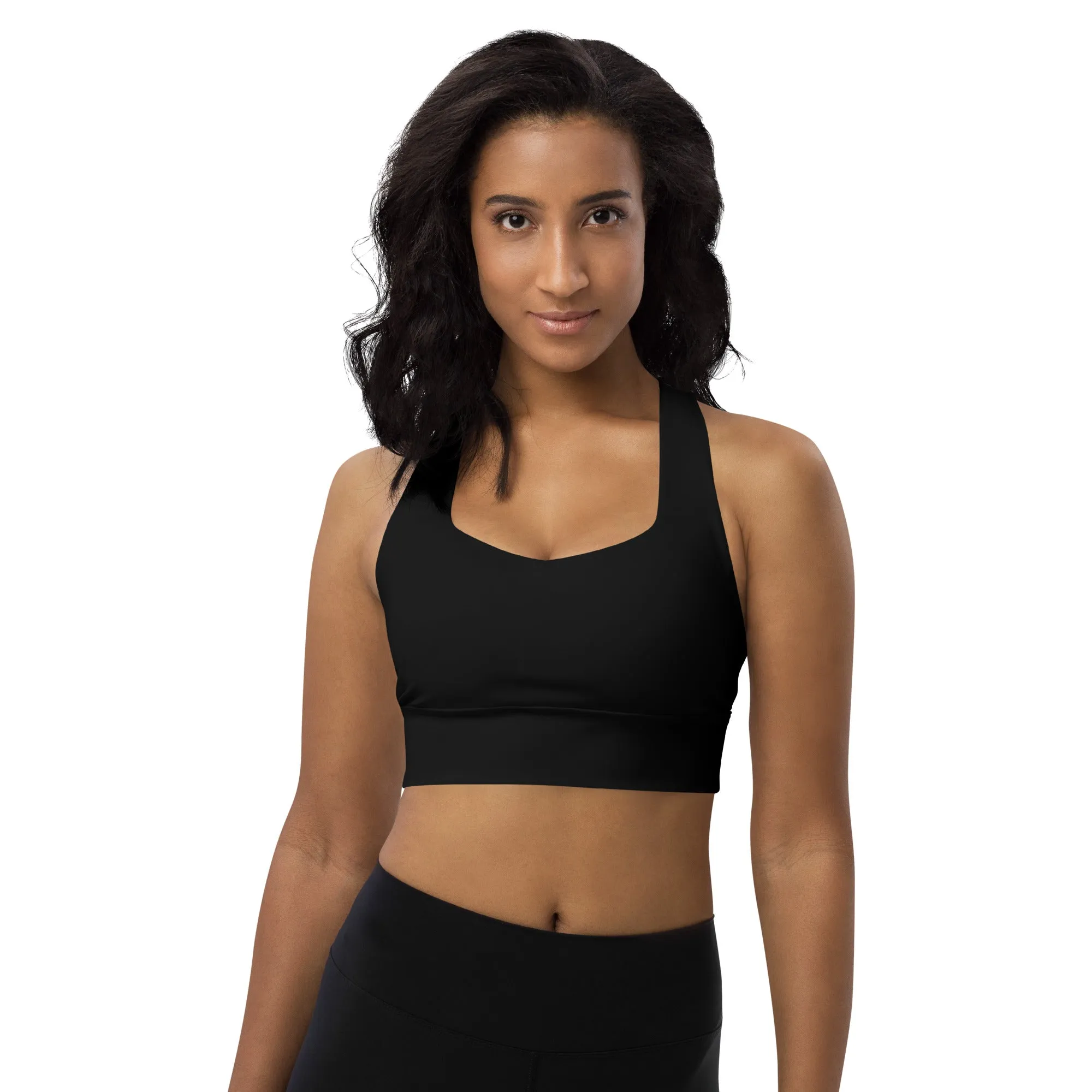 Longline sports bra Black