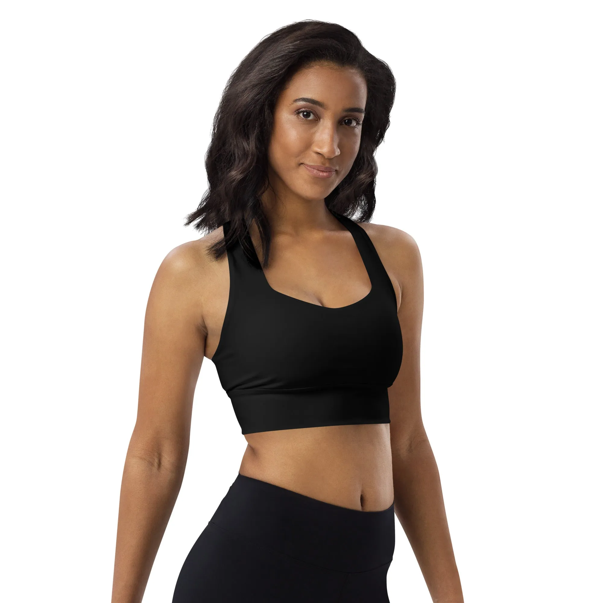 Longline sports bra Black