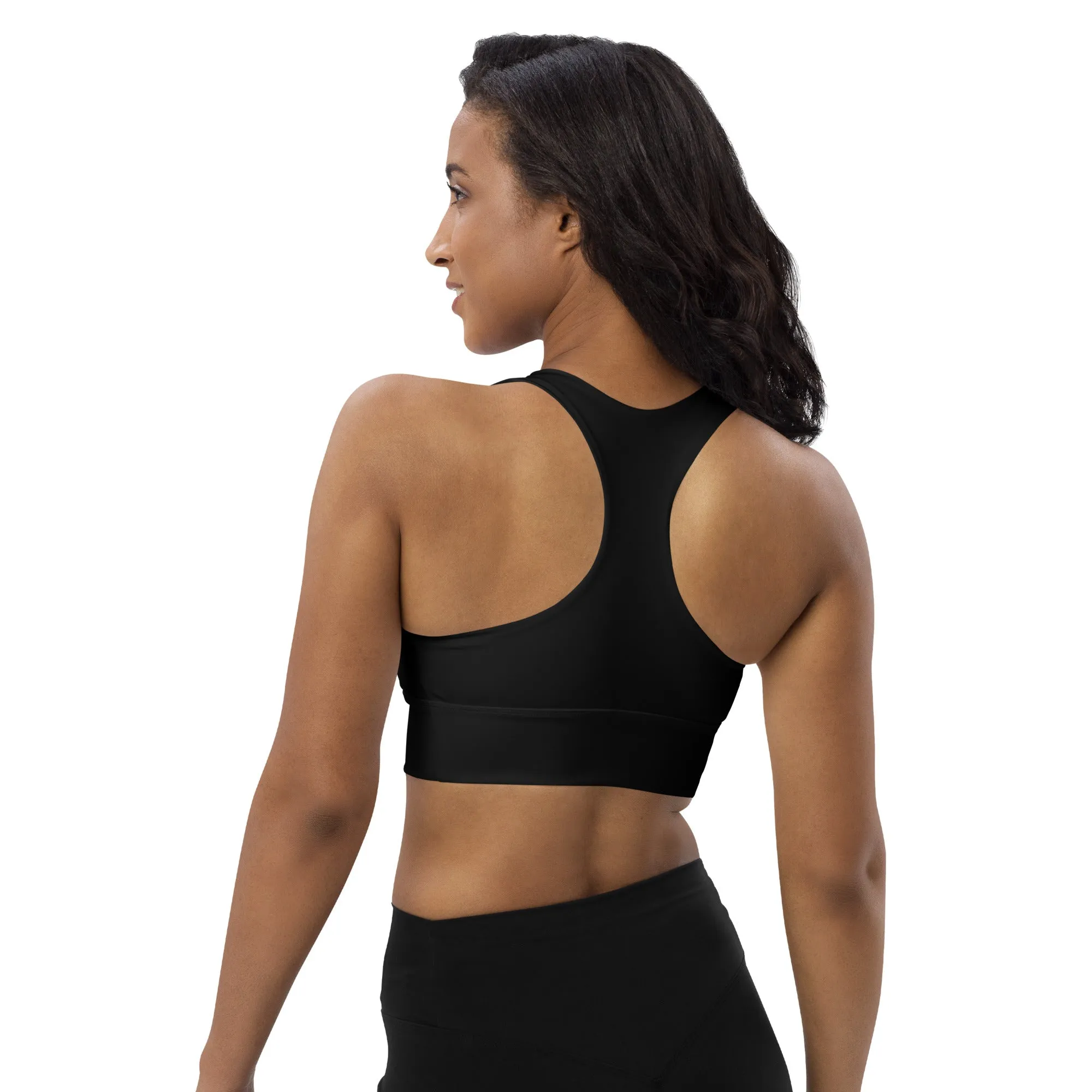 Longline sports bra Black