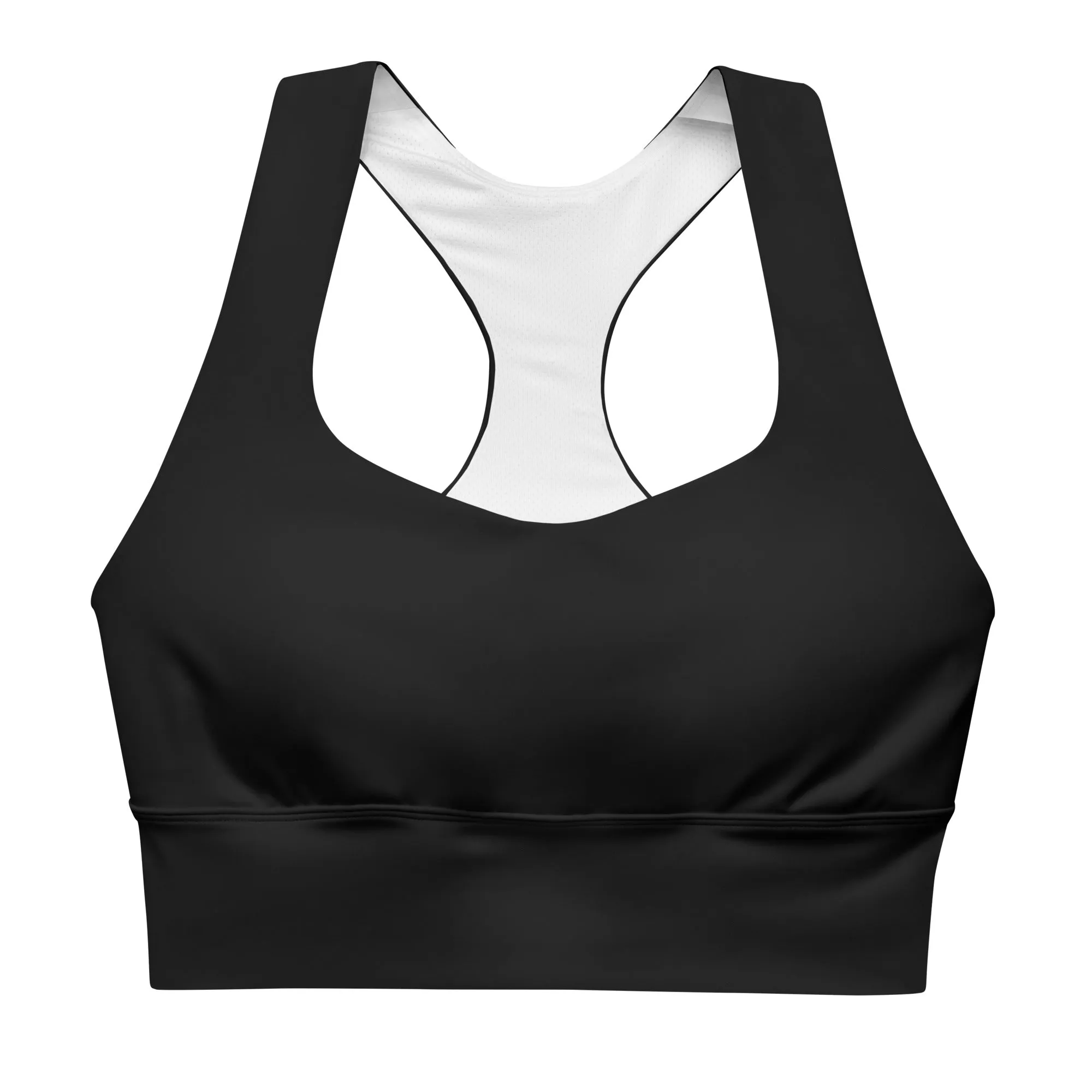 Longline sports bra Black